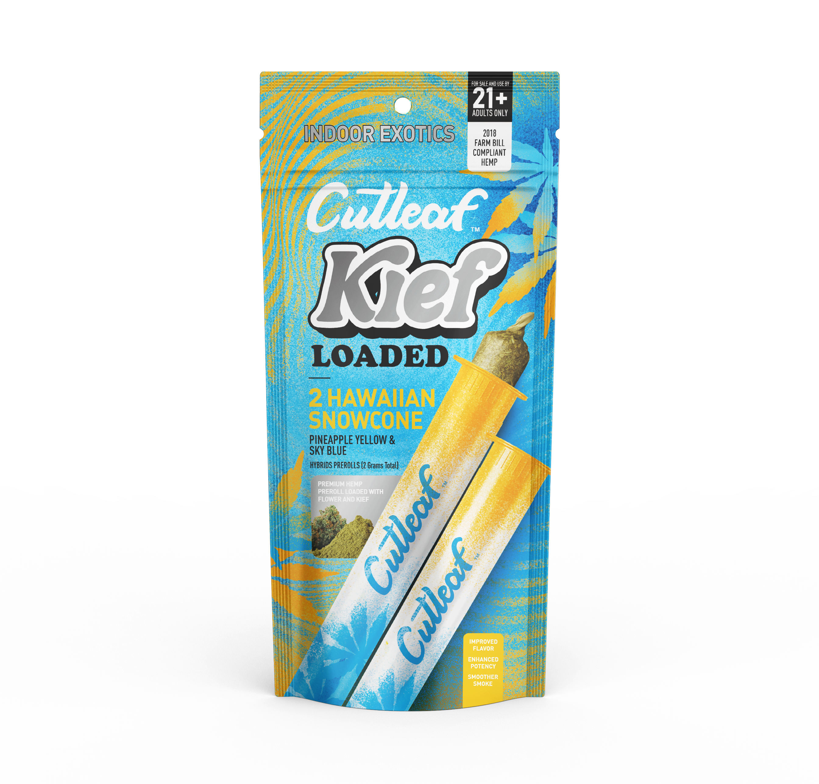 Hawaiian Snowcone Kief Loaded 2pk Preroll