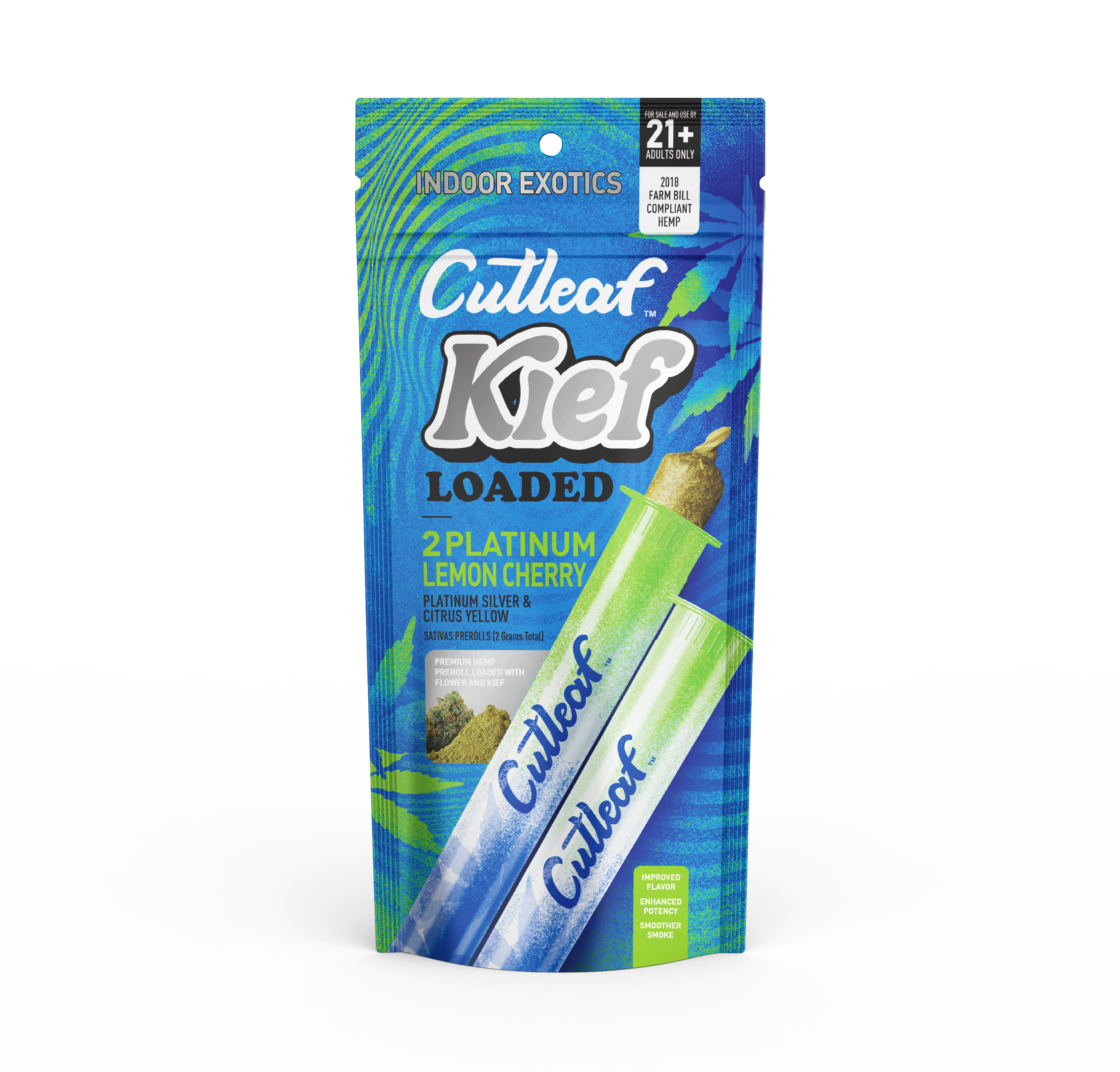 Platinum Lemon Cherry Kief Loaded 2pk Preroll