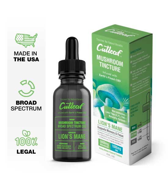Lion's Mane Tincture 5000MG Mushroom 1000MG CBD