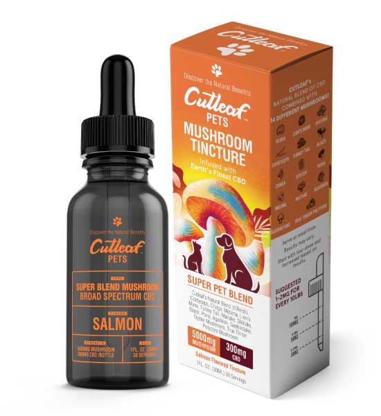 Salmon Pet Tincture 5000MG Mushroom 300MG CBD