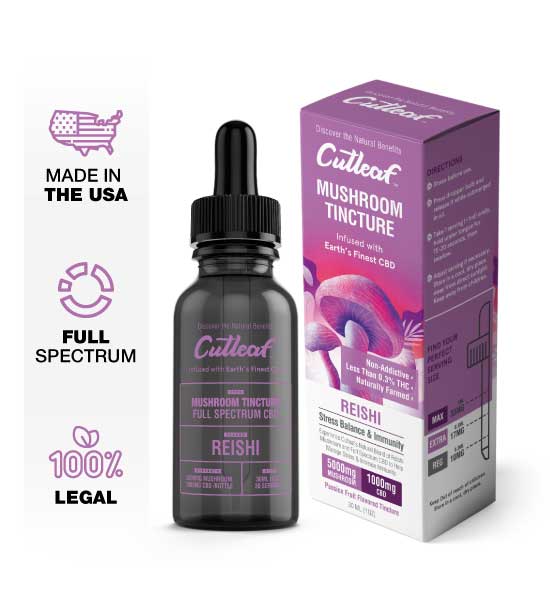 Reishi Tincture 5000MG Mushroom 1000MG CBD