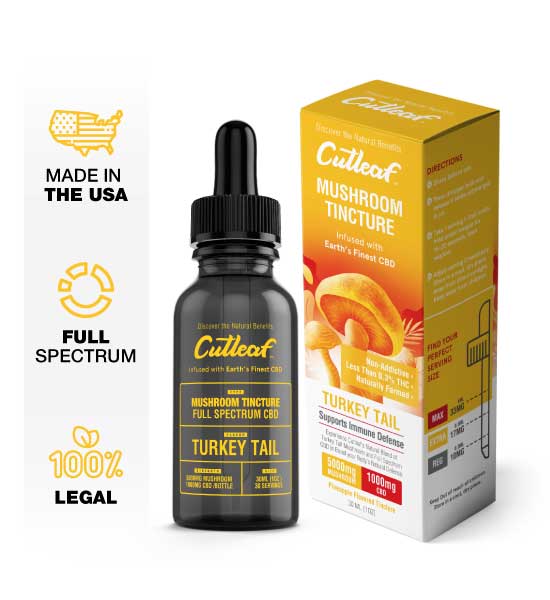 Turkey Tail Tincture 5000MG Mushroom 1000MG CBD
