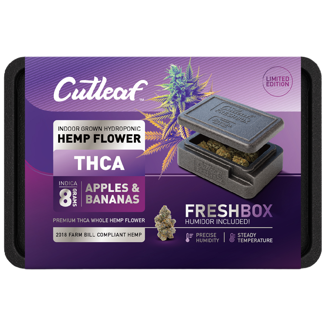 Apples and Bananas 8G THCA Flowers + Cutleaf FreshBox
